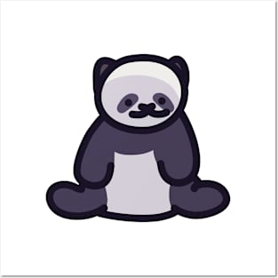 Sitting Cute Panda Posters and Art